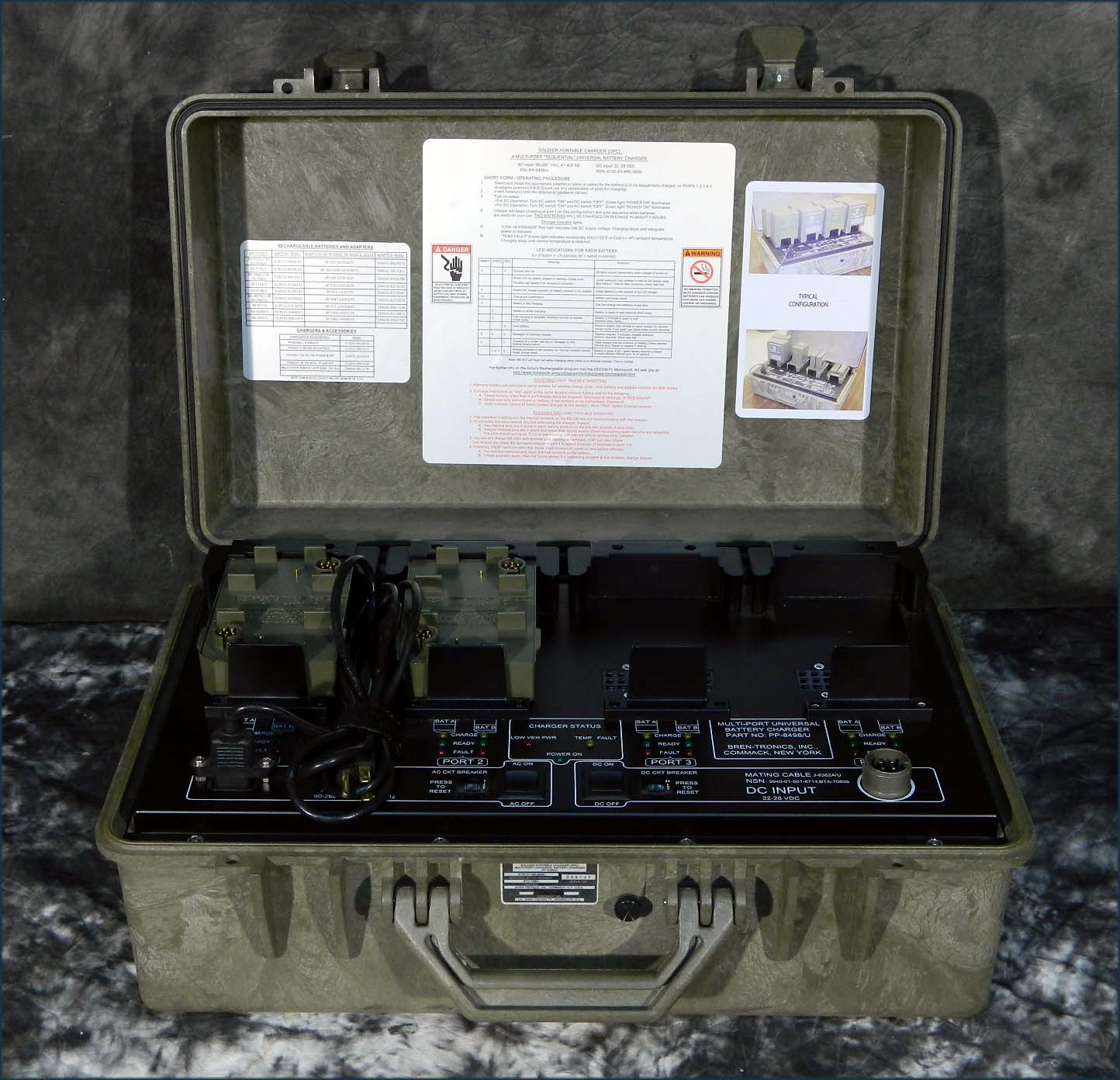 Bren Tronics Pp 8498u Military Battery Charger With 3 Charging Adapters Ebay 6135